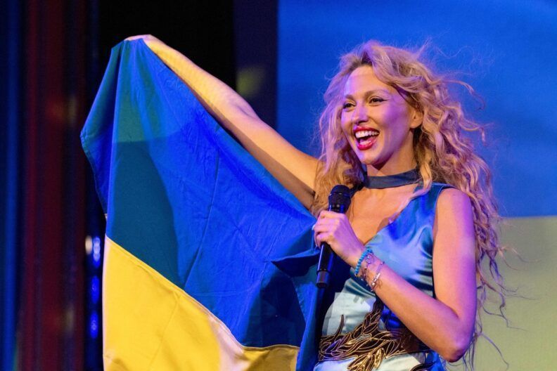 Фото <a href="https://www.gettyimages.com/detail/news-photo/ukrainian-singer-olya-polyakova-performs-on-stage-for-a-few-news-photo/1240894096" target="_blank">Getty Images</a> полкова євробачення