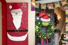 Ідеї як прикрасити двері на Новий рік 2026