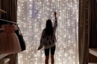 Як повісити гірлянду штору якщо немає карниза