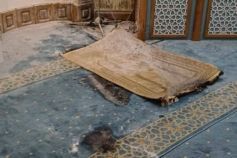 Ночной нападение на мечеть во Львове: неизвестный пытался сжечь минбар