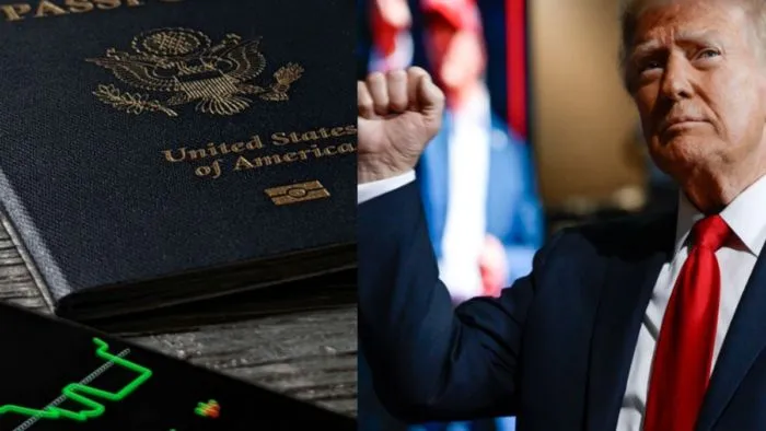 Паспорт США с Дональдом Трампом