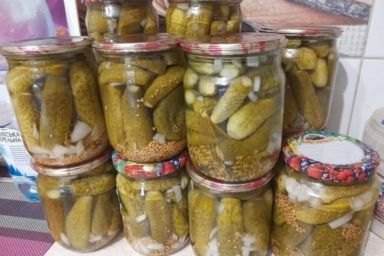 Огурцы с французской горчицей на зиму