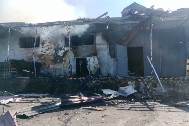 Обстрел Нової пошти в Винницкой области сегодня Удар по Новій пошті в Гайсине 31 июля 2026