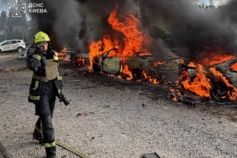 Киев атаковали беспилотниками: в Святошинском районе возник пожар