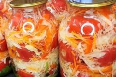 помидоры с капустой на зиму