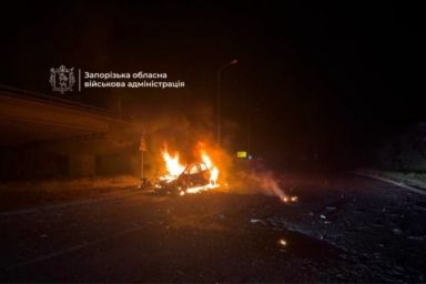 РФ вдарила по мосту через Дніпро у Запоріжжі: п’ятеро людей постраждали